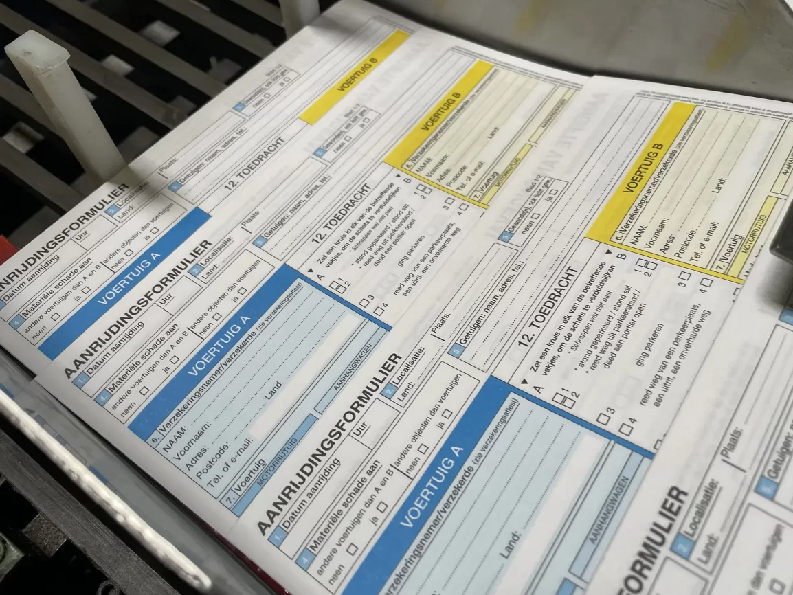 Group Joos aanrijdingsformulier set