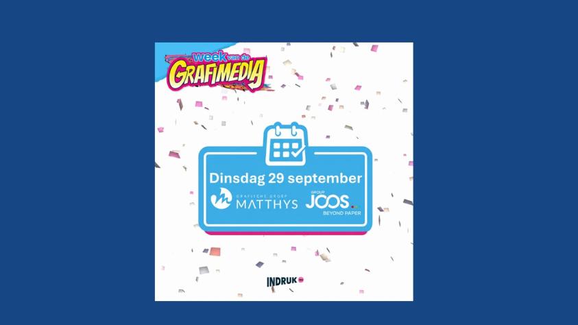 Grafische Groep Matthys en Group Joos doen mee aan Grafimediaweek 2026