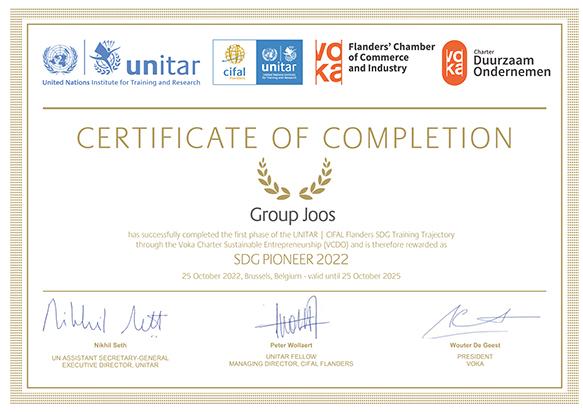 Group Joos CIFAL UNITAR Verenigde Naties SDG duurzaam